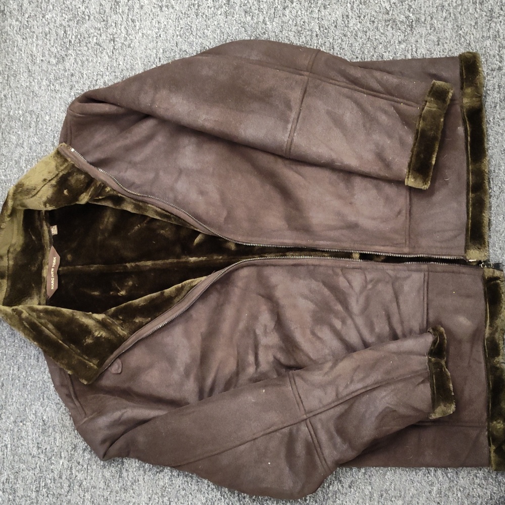 Marc New York Men's Faux Shearling Aviator Jacket xxl